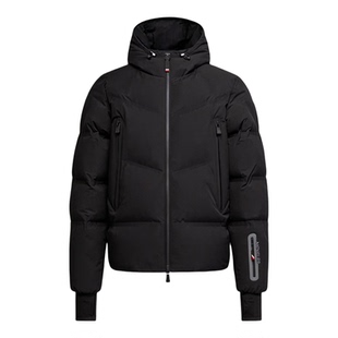 代购蒙口Angren连帽哑光短款羽绒服鹅绒男款户外夹克外套滑雪服