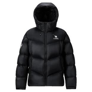 迪丽热巴同款|骆驼火山Pro鹅绒服男装短款轻薄新款冬季外套面包服