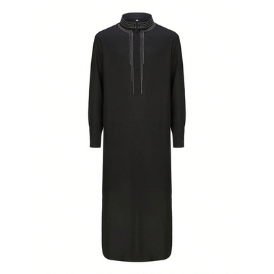 迪拜中东阿拉伯男士长袍大褂长衫