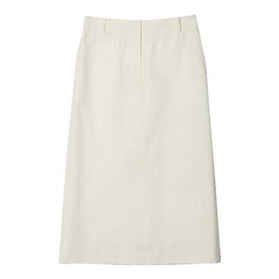 Dunst夏季款女士简约优雅半身裙通勤百搭H型直筒长裙UDSK5B228