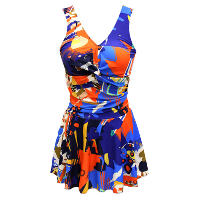 遮肚显瘦泳衣连体大码保守遮肉