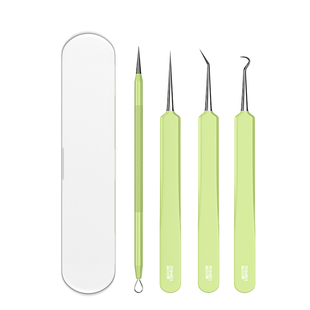 金达日美粉刺针挤痘痘工具细胞夹黑头脂肪粒刮闭口清洁夹子镊子