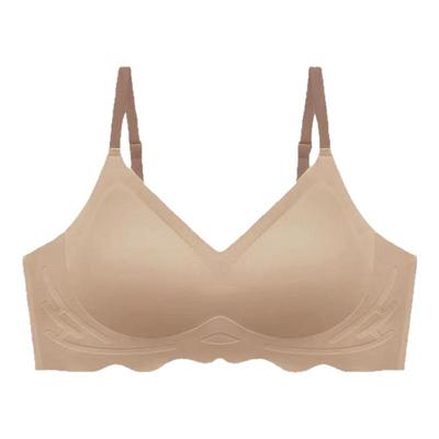 云感无痕内衣女小胸聚拢显大舒适薄款一体式固定杯运动少女文胸罩