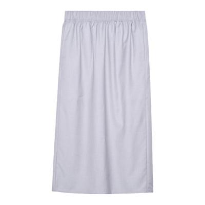 kleeklee精纺羊毛纯色直身半裙