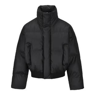 美式短款棉服时尚立领加厚棉衣男冬季潮牌设计宽松面包服百搭棉袄