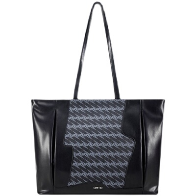 omto花褶托特包拉链版新款黑松露