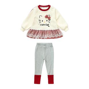 女童装春装女孩衣服女宝宝套装秋6打底裤1一岁半2周岁3纯棉4卫衣5