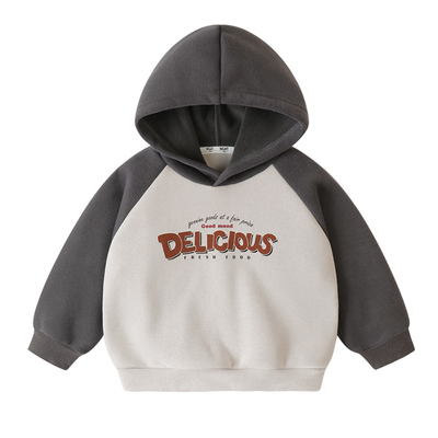 卫衣右欧加绒连帽字母秋冬新款