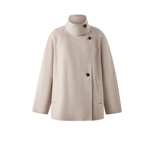 【绵羊毛+山羊绒】PRICH简约知性双面呢毛呢大衣冬新款外套女