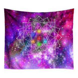 多彩星空灵摆挂布瑜伽打坐冥想背景布超大号床头装饰大号墙布SRT