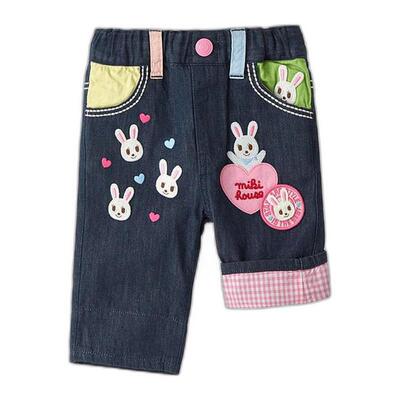 日本直邮日潮 MIKIHOUSE经典五兔7分裤 12-3206-381新款