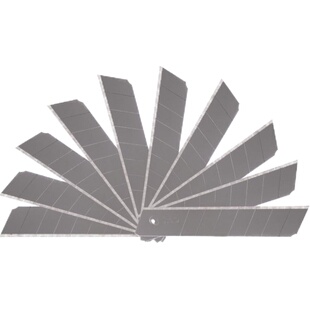 【一盒10片装】得力大号美工刀刀片工业用多用途不锈钢加厚多功能壁纸刀片裁纸刀片工具刀伸缩刀快递刀片批发