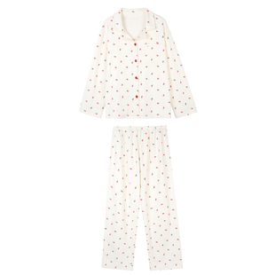 JoyceBra 甜美蝴蝶结磨毛德绒睡衣女2026新款软糯亲肤家居服套装