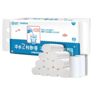 日诺140克4层10卷水溶性无芯卷纸