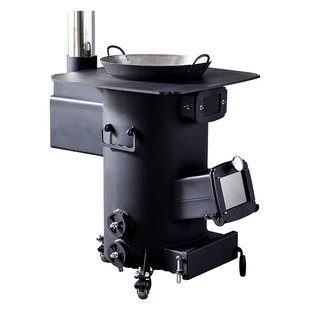 2025新款气化炉柴火灶家用烧木柴取暖炉农村室内庭院户外移动炉灶