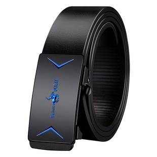 保罗真皮男士皮带自动扣休闲百搭腰带年轻人新款潮流裤带