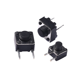 轻触开关二/三脚6*6*5/7mm4.5*4.5*5微动按键 立式2脚3脚侧插铜脚