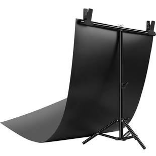 春影摄影T型背景架产品拍照布景背景布支架pvc背景挂布绿幕绿布装饰支架杆简易证件照照相支撑架拍摄折叠架子