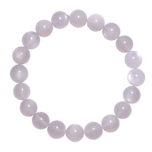 珂拉咪 天然白月光石手链男女款 水晶手串饰品礼物 奶油体 优质款