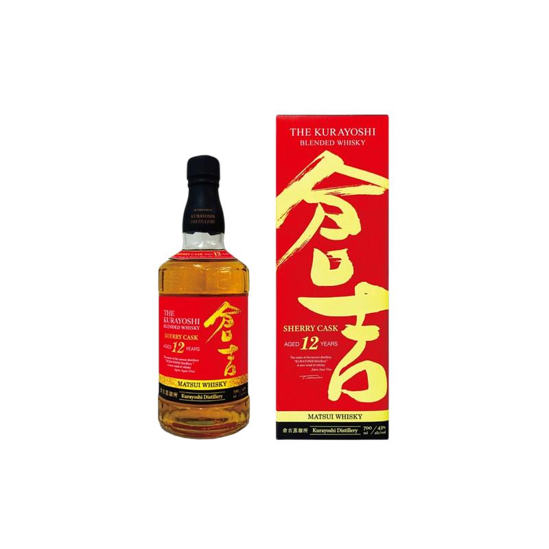 日本直邮松井酒造 仓吉12年雪莉桶威士忌 限定版　43度700ml  礼
