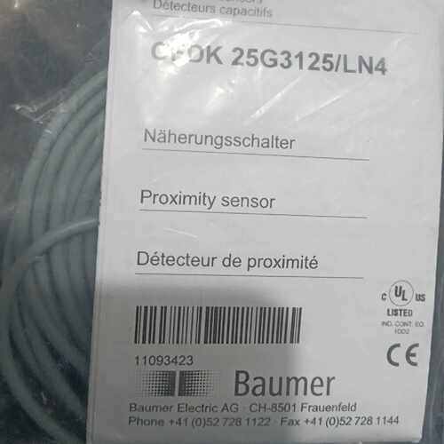 议价全新原装堡盟Baumer传感器 CFDK 25G3125/LN4 电容传感器 现