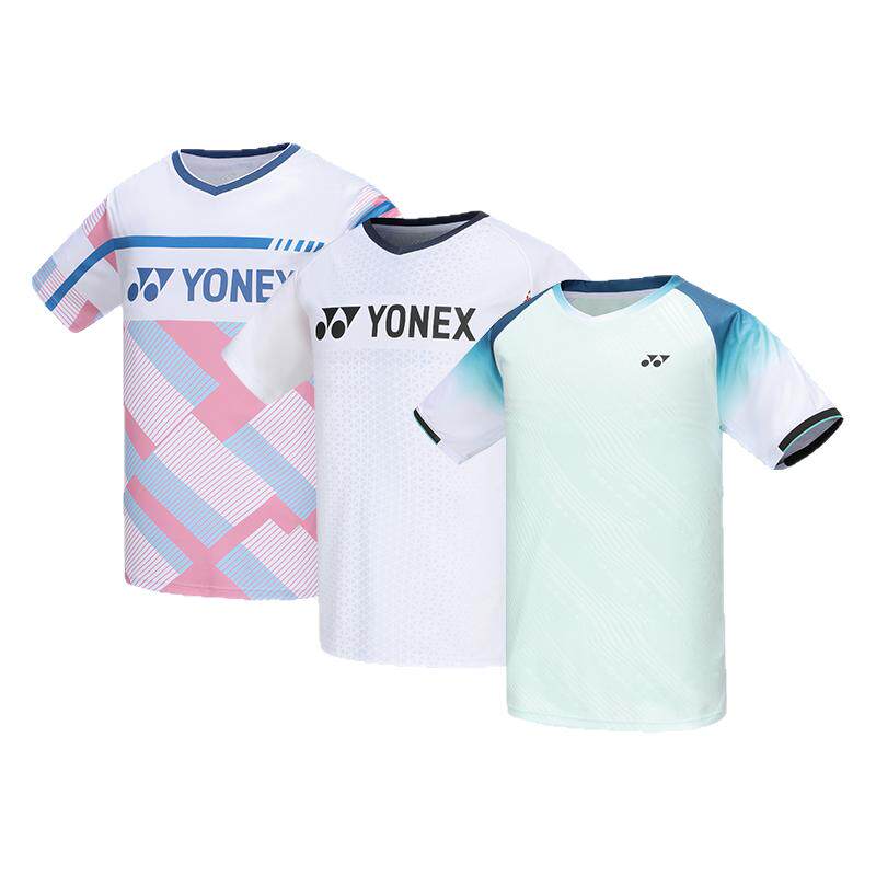 2025新款yonex尤尼克斯羽毛球服yy大赛服男女款短袖T恤速干运动服