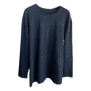 AMR UU◆美爆了 四季可穿bling暗闪慵懒显瘦长袖T恤女打底衫新款