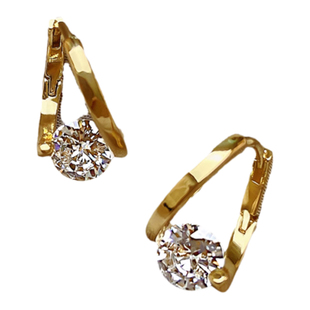 名尚家圆脸小众设计感精致气质高质量耳饰韩国耳环网红锆石百搭潮