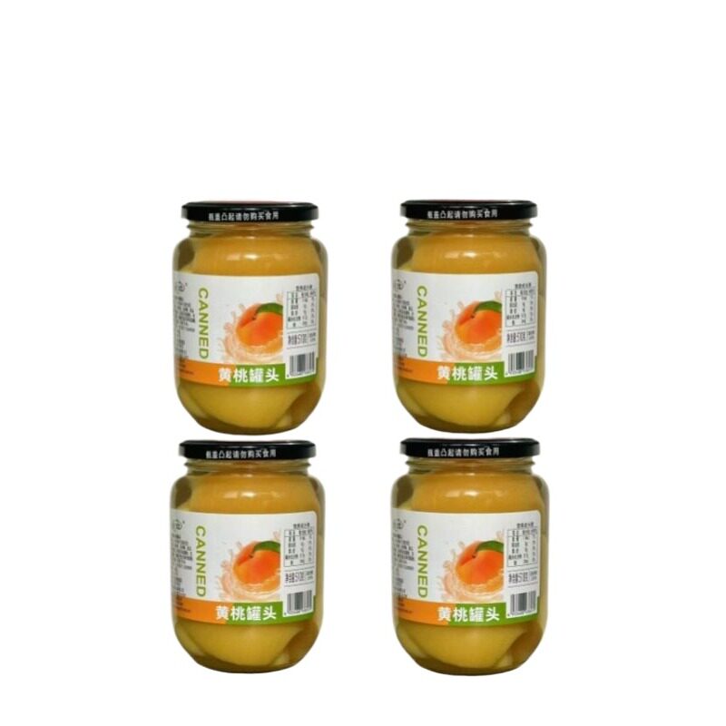 沂蒙山老式黄桃罐头510g*4罐雪梨什锦新鲜水果罐头大罐休闲零食