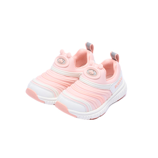 巴布豆儿童童鞋春季新款透气软底毛毛虫女童运动鞋机能鞋女童鞋子