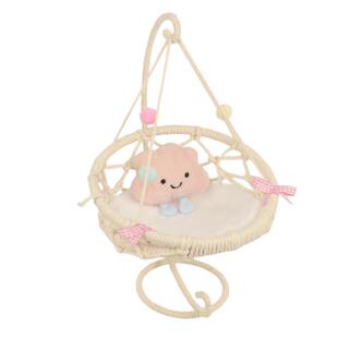 棉花娃娃专用吊椅手工编织吊床10cm15cm20cm秋千6分bjd娃场景家具