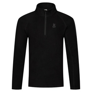 Haglöfs火柴棍Micro fleece 1/2 zip户外男女款保暖抓绒衣上衣