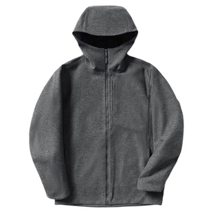 绵羊毛加绒全压胶冲锋衣高端秋冬防风保暖立裁连帽老钱夹克男外套