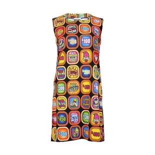 moschino/莫斯奇诺女经典字母logo无袖连衣裙女士春夏XY降价
