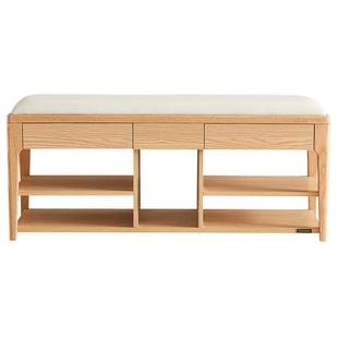 全友家居家用鞋柜坐凳一体门口入户进门穿鞋凳长条换鞋凳子家具