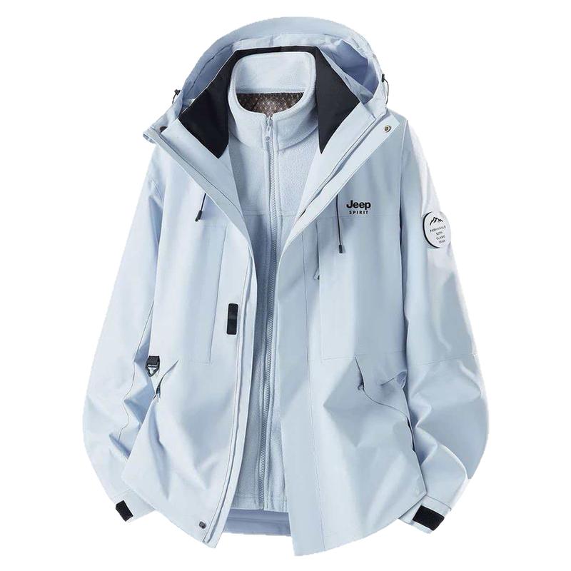吉普JEEP冲锋衣服外套男女秋冬款