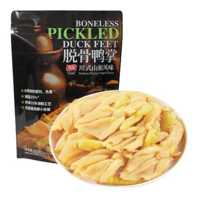 SAM会员点代购有友脱骨鸭掌山椒味600g休闲零食脱骨鸭掌鸡脚筋