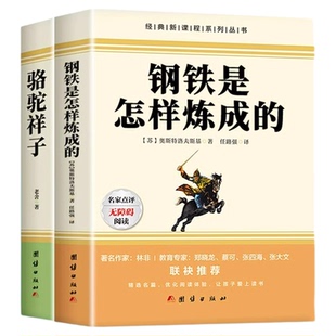 骆驼祥子和钢铁是怎样炼成的七年级必读正版海底两万里原著完整版七年级下册必读的课外书初一7下名著语文书目初中生课外阅读书籍