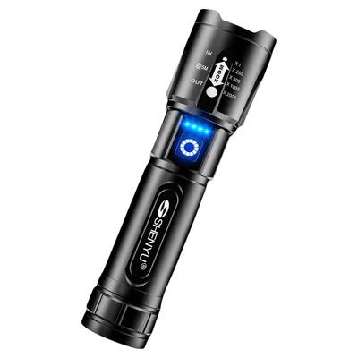 手电筒强光可充电式户外超亮远射小型迷你便携家用耐用氙气led灯