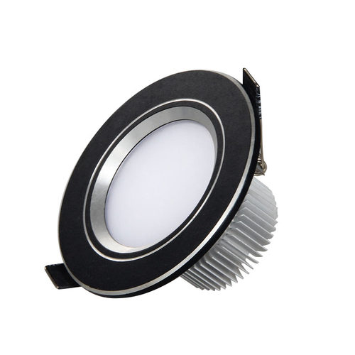 LED筒灯磨砂沙黑色2.5寸5W3寸7w高亮射灯全套智能双色三色变光