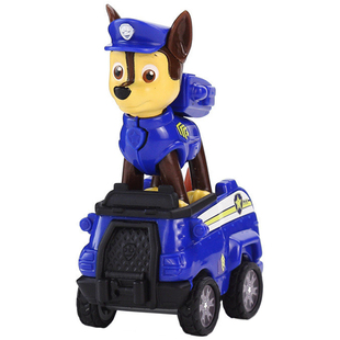 汪汪队立大功玩具毛毛消防救援车狗系列阿奇公仔儿童模型套装旺旺