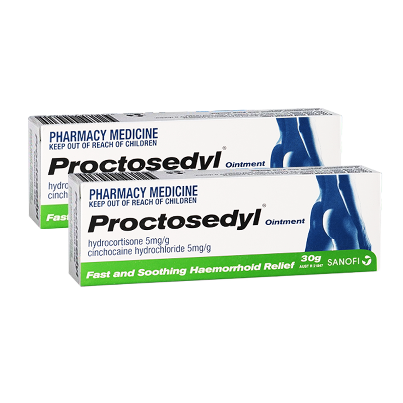 【自营】澳洲Proctosedyl痔疮膏肛裂内外混合痔*2