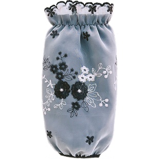 长款蕾丝袖套羽绒服专用护袖女冬季韩版百搭洋气防尘套袖绣花袖头