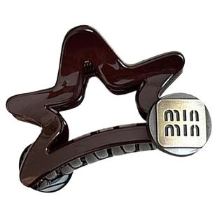 高级感金标五角星抓夹女2025新款高马尾发夹后脑勺盘发鲨鱼夹发饰