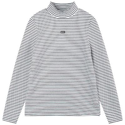 MUCMUKN【暖呼呼】德绒保暖立体绣花条纹打底衫百搭男女童冬新款