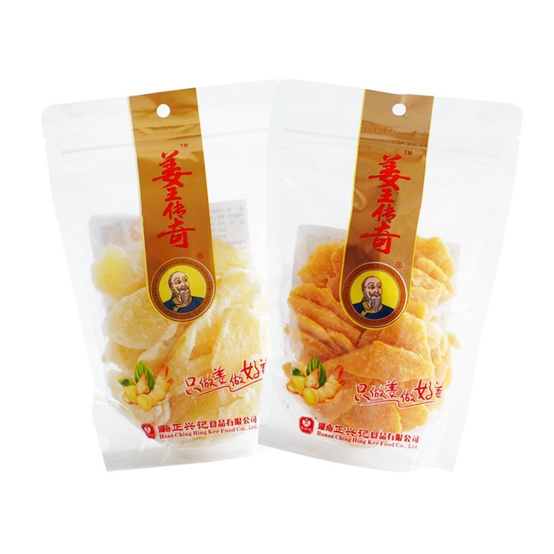 姜王传奇冰糖姜片仔姜袋装姜糖片泡水甜姜即食零食湖南特产正兴记
