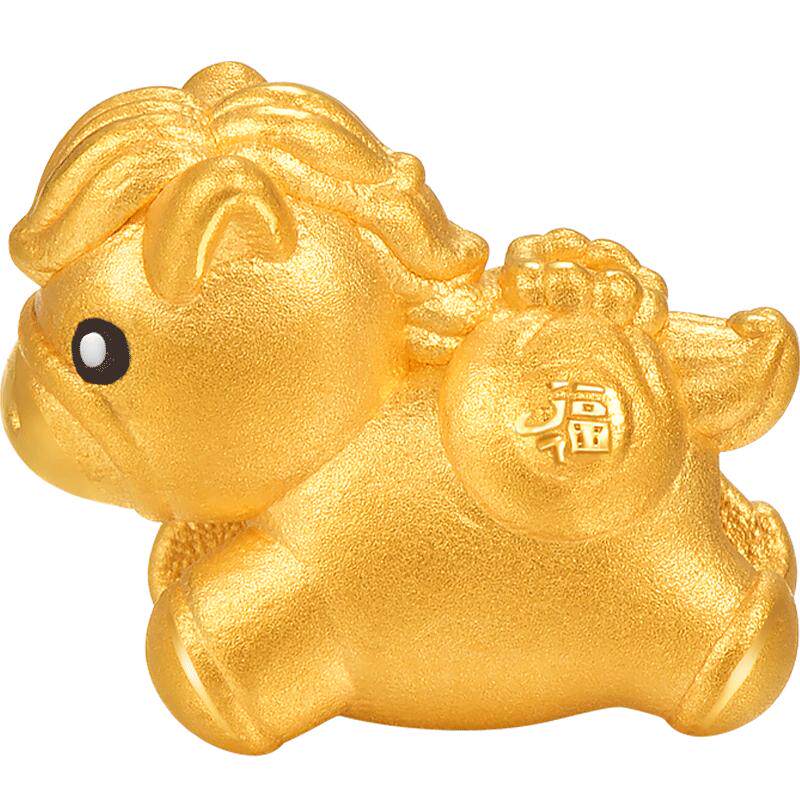 明牌珠宝硬金福袋小马串珠