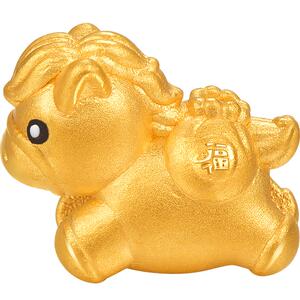 明牌珠宝硬金福袋小马串珠
