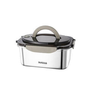 316不锈钢饭盒食品级保鲜盒带盖密封盒餐盒上班族快餐盘学生专用