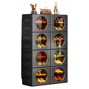 免安装鞋柜一体式新款2026家用门口室内多层鞋子收纳柜折叠鞋架子